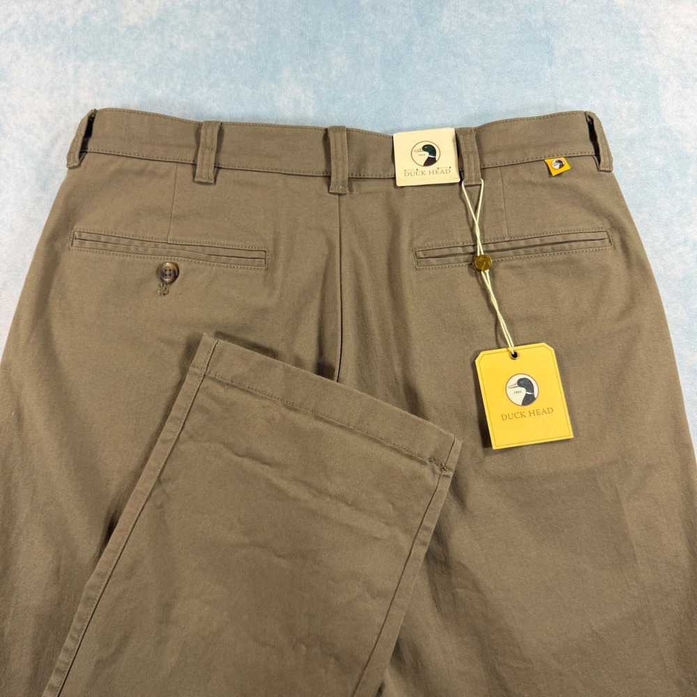 Duck Head Chinos Mens 30x32 Olive Drab NWT D91005 Straight Leg Pants MSRP $89